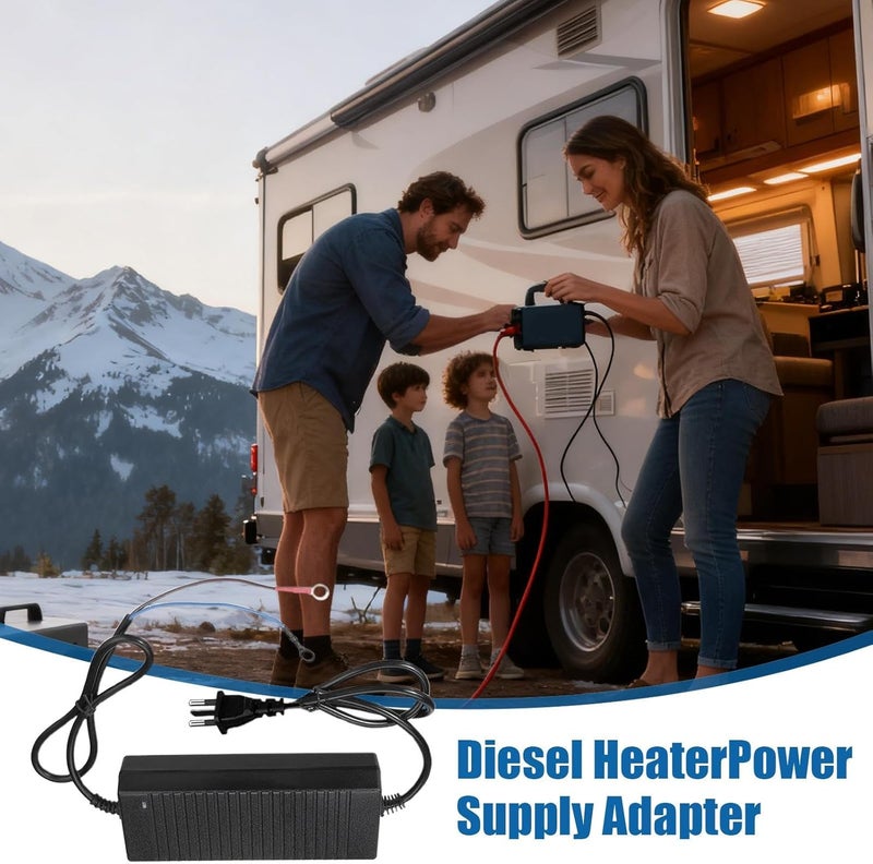 Power Supply for Heater, Plug in Inverter Power Supply, 110 to 12 Volt Converter, for Van Truck Vehicle Camping Road Trip Home Heater RV Camper - Image 2