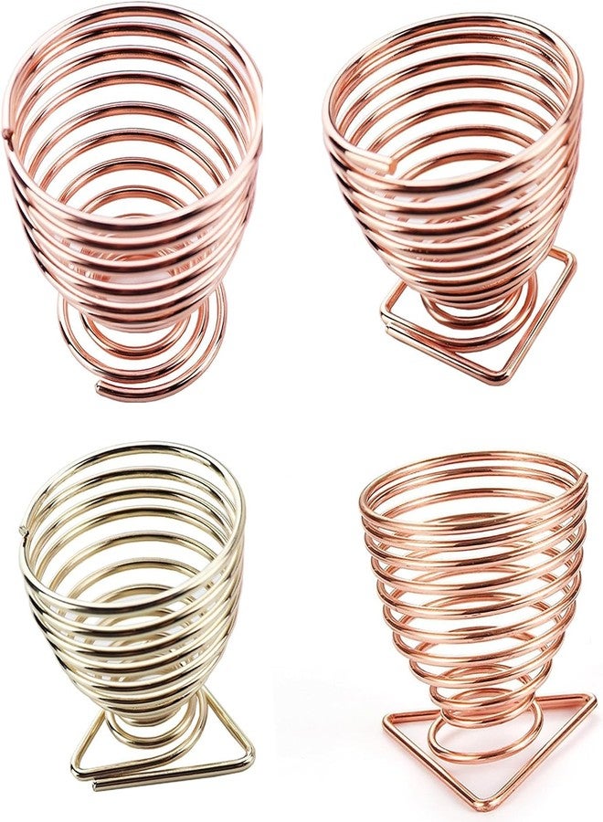 روبي فيس حامل إسفنجة التجميل من روبي فيس، حامل تجفيف إسفنجة المكياج، حامل تخزين وعرض إسفنجة البودرة (ذهبي وردي، قطعتان) - Image 2