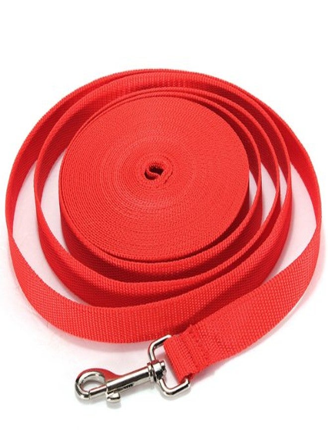 Meco 5FT/1.5M Long Leash Dog Obedience Recall Training Agility Lead for Training Play Camping or Backyard (Red) - Image 1