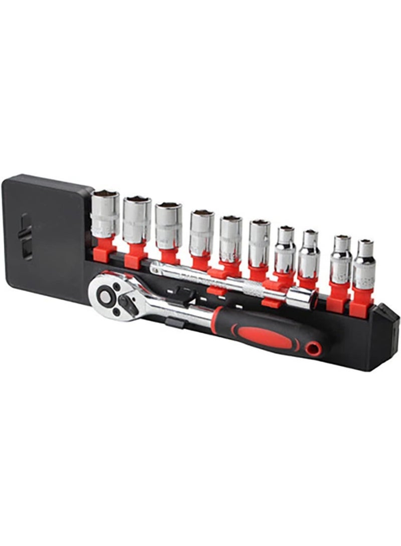 GGOOT 12pcs Ratchet Wrench Spanner Socket Set Hardware Vanadium Repairing Kit Hand Tools Car Repair Adjustable Spanner - Image 1