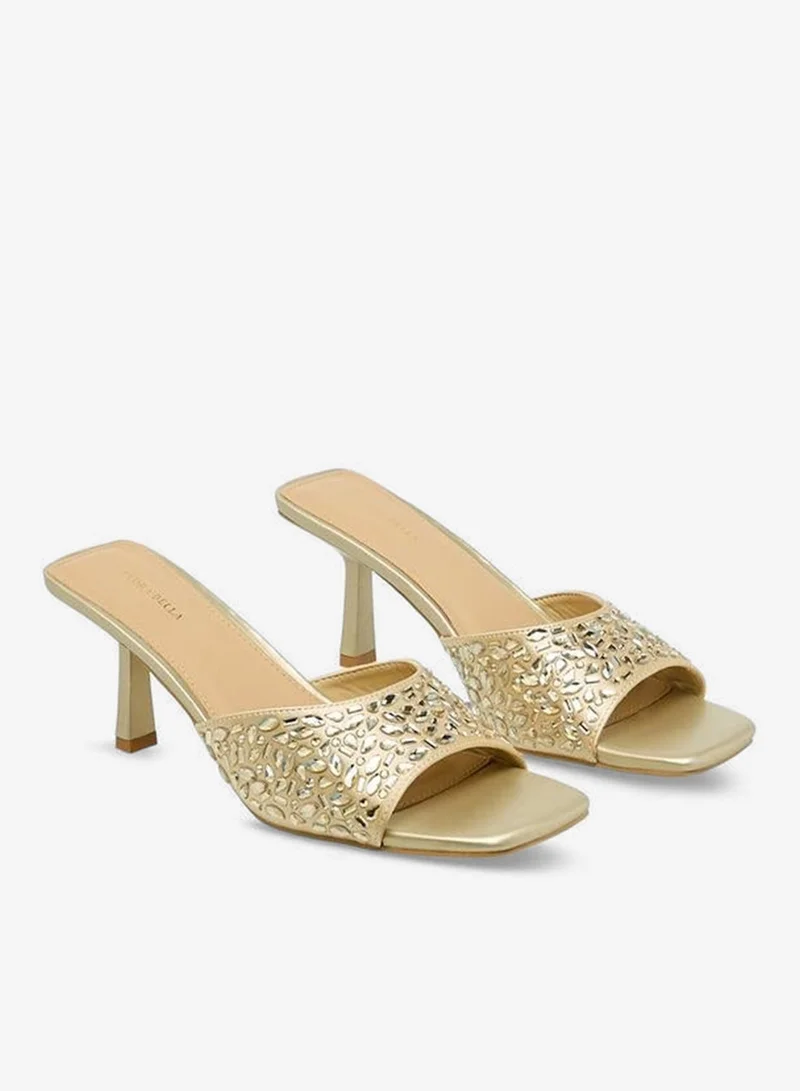 Women Embellished Flared Heel Sandals Ramadan Collection