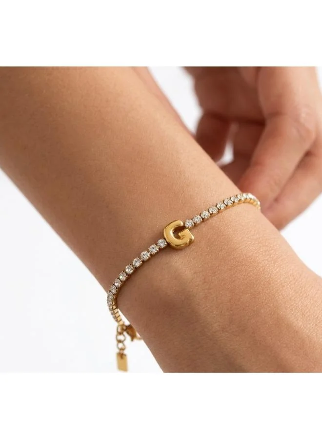 Rovaux  Letter G Initial Tennis Bracelet for Women | Best Price UAE