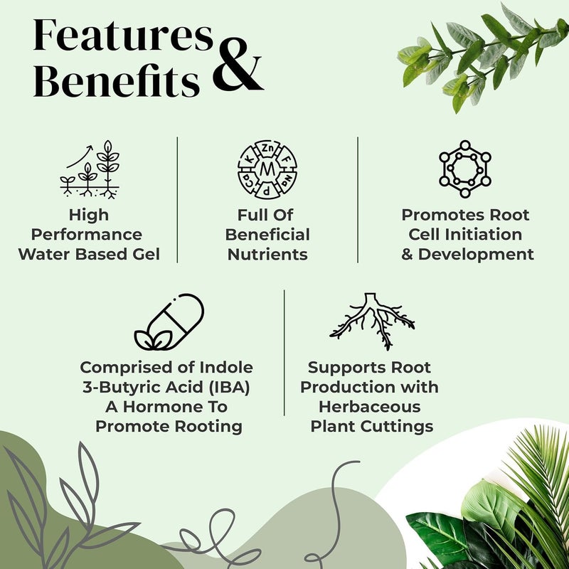 Clonex Rooting Gel - High-Performance Rooting Compound for Plant Cuttings, Contains IBA, Promotes Root Initiation & Development - 15ml - Image 2