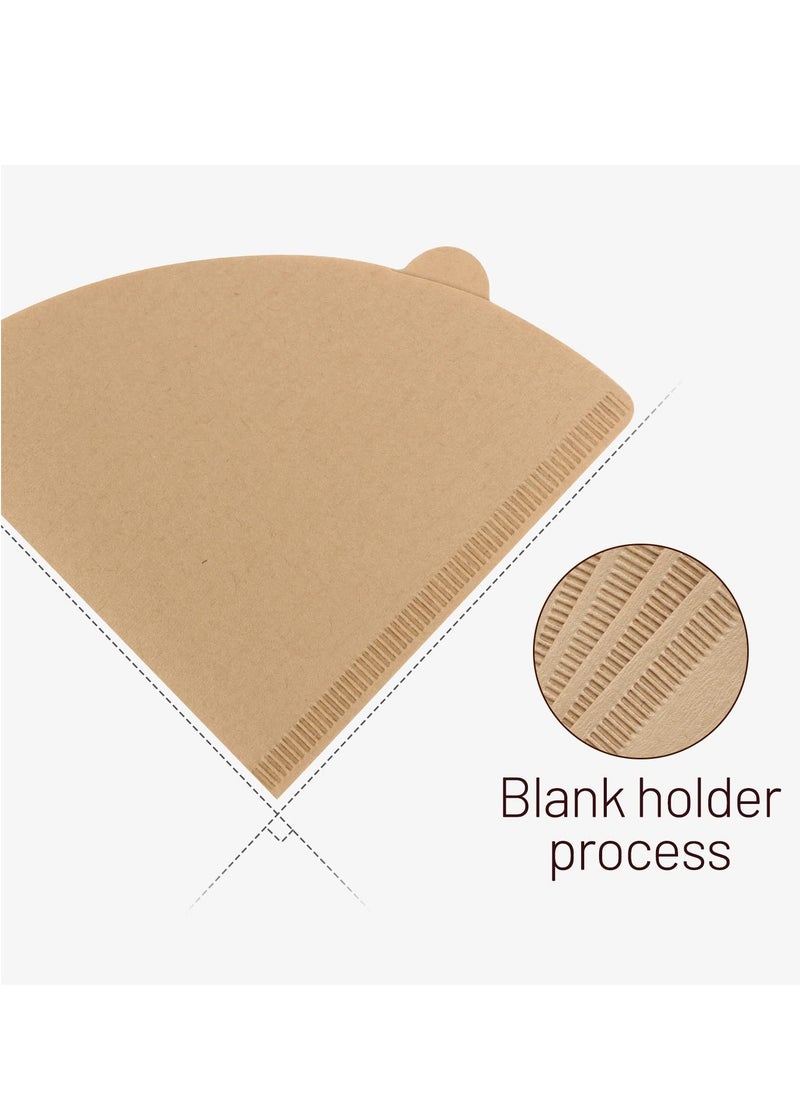 Generic - Coffee Filters, Size 02 Cone Filters, Disposable Natural Paper Filters 2-4 Cup, 2 Cone For Pour Over and Drip Coffee Maker (Unbleached，100) - Image 1