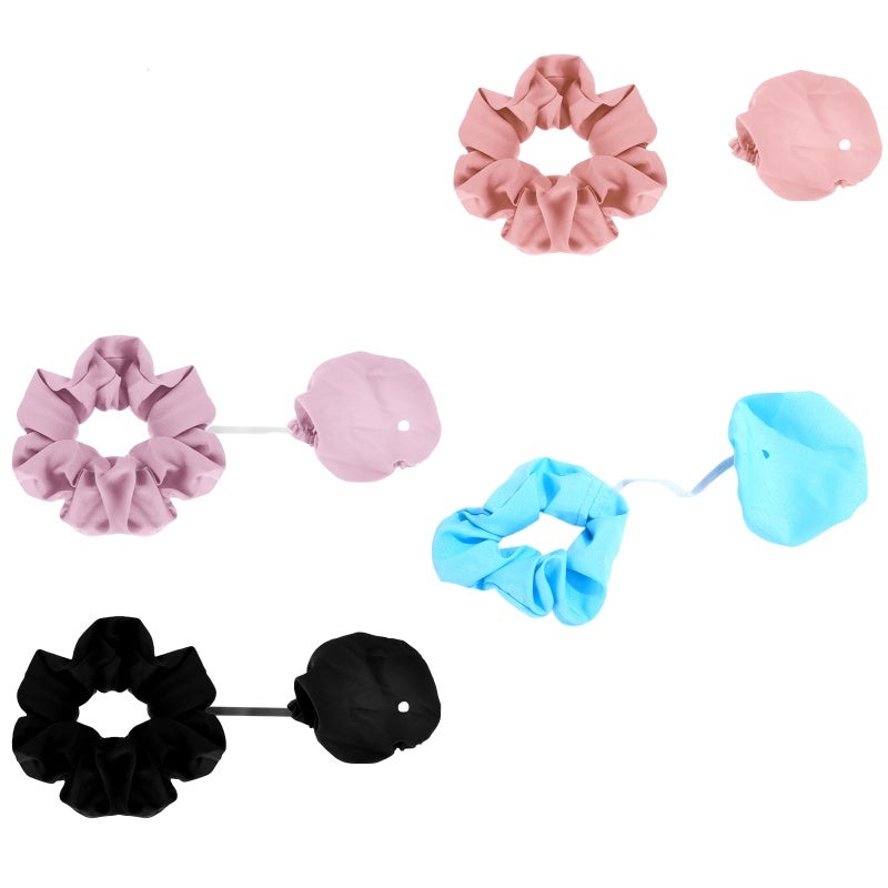 Drink Cover 4-Pack Silicone Scrunchie-Style Cup Protector - Spill Insect Dust Resistant Cup Bracelet for Party Bar Outdoor Gathering Crowded Settings Gift Recipients - Image 1