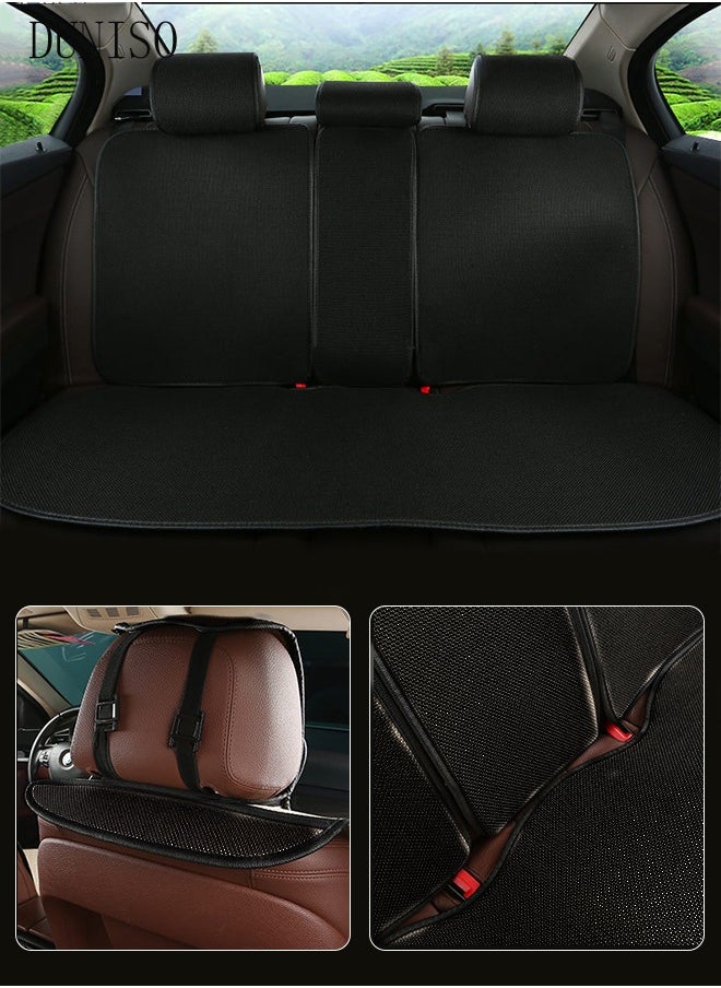 DUNISO - Auto Breathable Luxury Breathable Rear Bench Car Seat Cover Fit Four Seasons Back Seat Protector Universal Rear of Car Seat Cushions Universal Fit for 95% Cars SUV Pickup Vans - Image 1