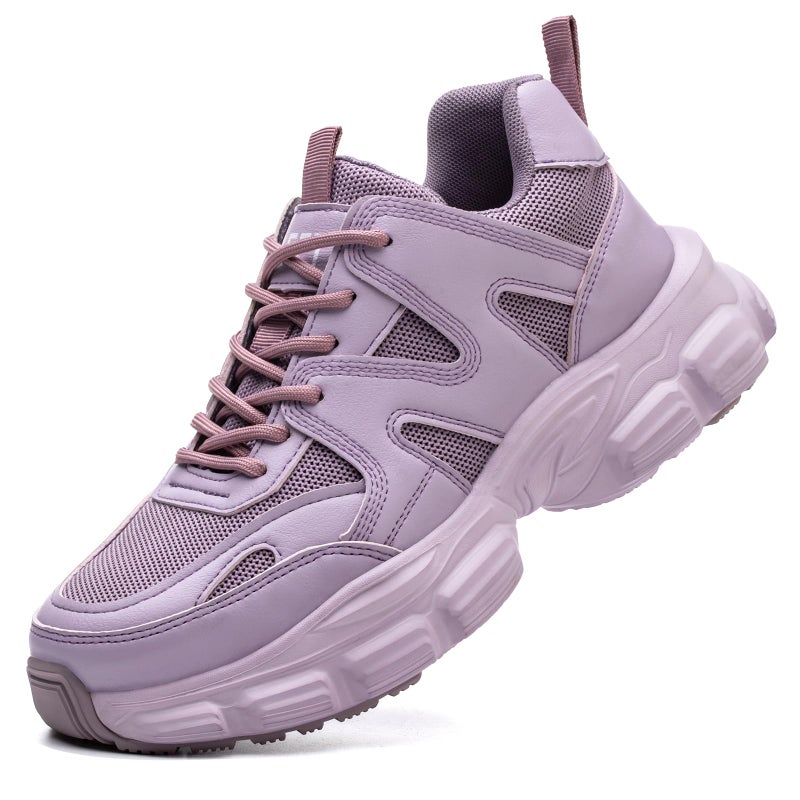 Hogent Steel Toe Shoes for Women Men Wide Non Slip Composite Work Sneakers Indestructible Comfortable Safety Tennis Shoes Lightweight Breathable Construction Sneakers Puncture Proof Ergonomic Design - Image 1