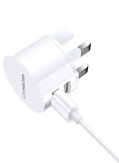 Connected Wall Charger With 3 In 1 Data Sync Charging Cable White - pzsku/ZA0523B8956CD92CFE52CZ/45/_/1691568536/1ee0bbb9-cb6c-4a91-ba23-01ae3c38262b