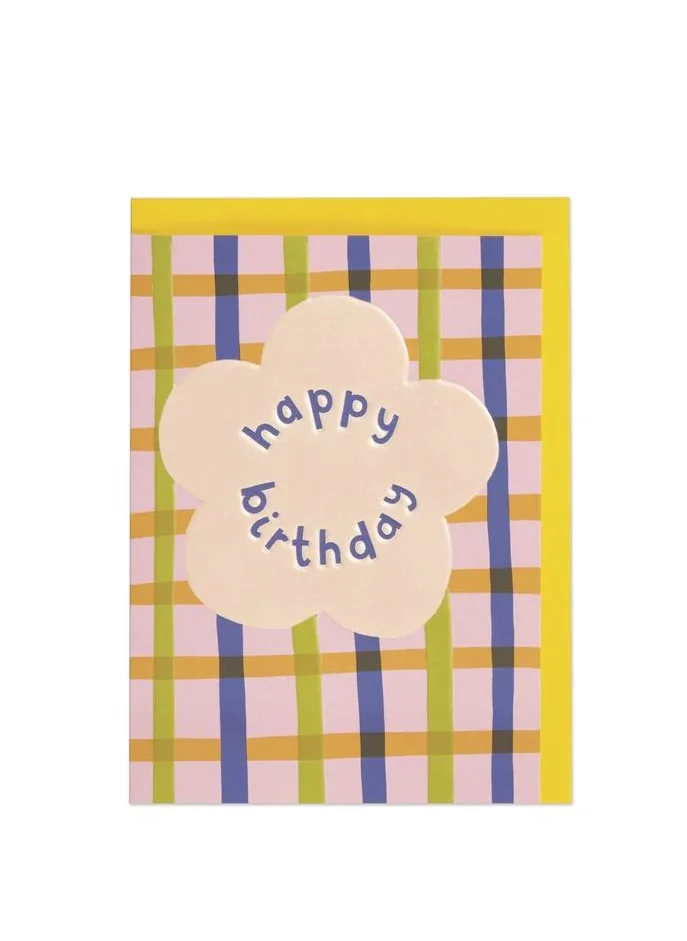 راسبيري بلوسوم Happy Birthday Flower Greeting Card