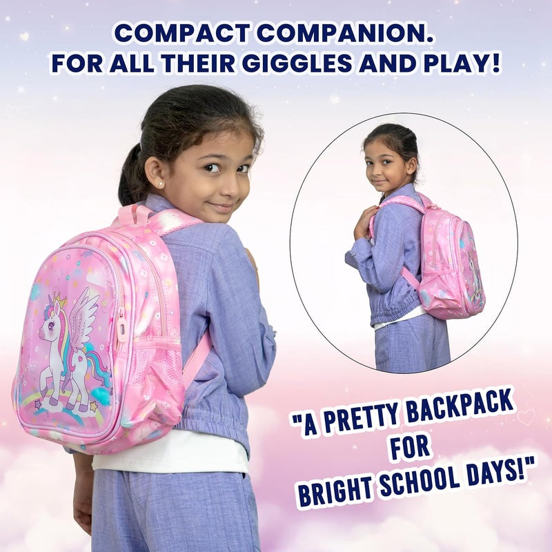 Storite Magical Unicorn Backpack for Kids - Stylish, Durable, Water-Resistant School Bag in Pink - Image 4