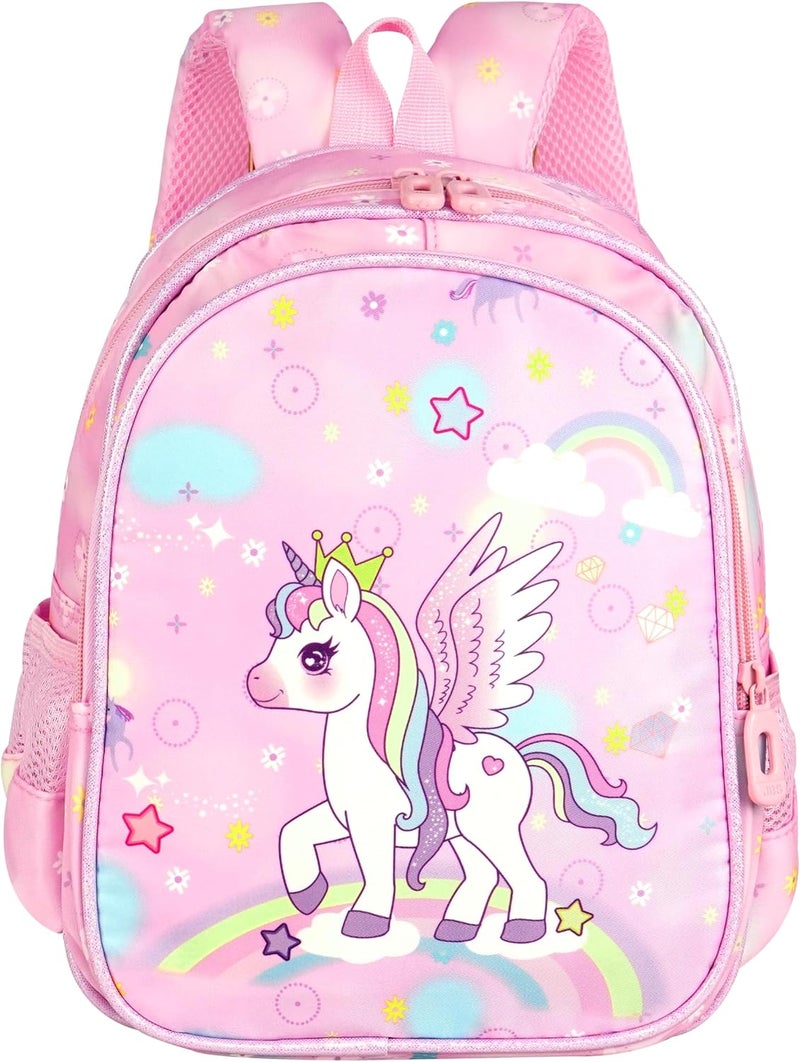 Storite Magical Unicorn Backpack for Kids - Stylish, Durable, Water-Resistant School Bag in Pink - Image 1