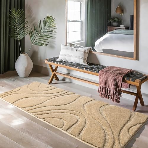 DEXDE Bathroom Rugs Runner 24 x 72 Inch, Extra Long Bathroom Rug Non-Slip Machine Washable Bath Mats Grey Silver Soft Carpets for Floor, Tub and Shower, Home Decor Accessories - Image 3