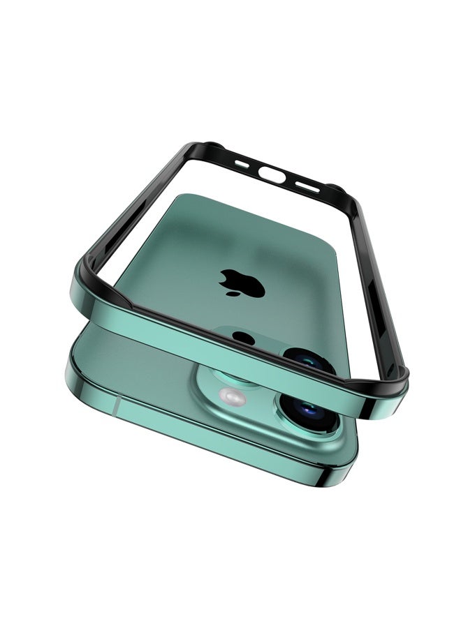 DRIP 📱💎✨ Metal Frame Armor Case for iPhone 16 (Green) 💚 🛡️ Shockproof Aluminum Frame 💥 + Soft TPU Inner Cushion 💫 | 360° Full Protection | MagSafe Compatible 🧲 | Scratch Resistant ✨ | Lightweight Metallic Armor ⚙️ | Stylish Premium Case for iPhone 16 🚀 - Image 1