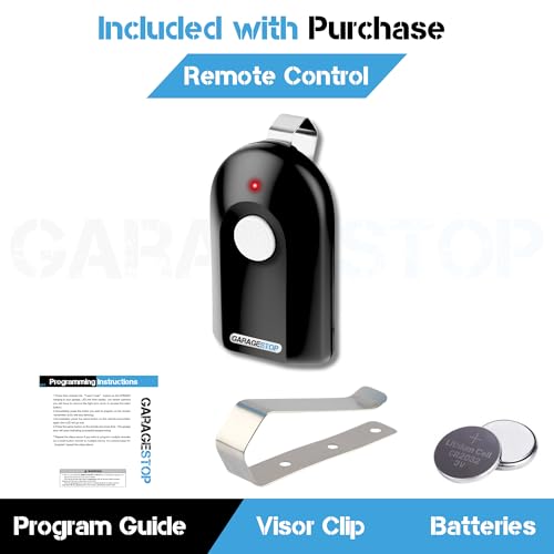 GARAGE STOP 1 for Genie ACSCTG Type 1 Button Remote, GIT-1 390Mhz Genie Intellicode Garage Door Remote Replacement, Overhead Door Compatible (1997 to Present) - Image 4
