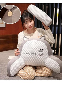 Gerenic Reading Pillow, Reading Pillow for Bed Adult, Bed Rest Pillow with Arms With Washable Cover, Large bed Reading Pillow for Adults with Arms & Neck Ultimate Comfort & Support  - Image 4