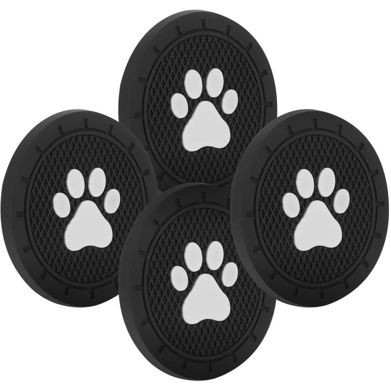 4pcs PVC Paw Car Auto Insert Car Interior Car Cup Holder - Image 1