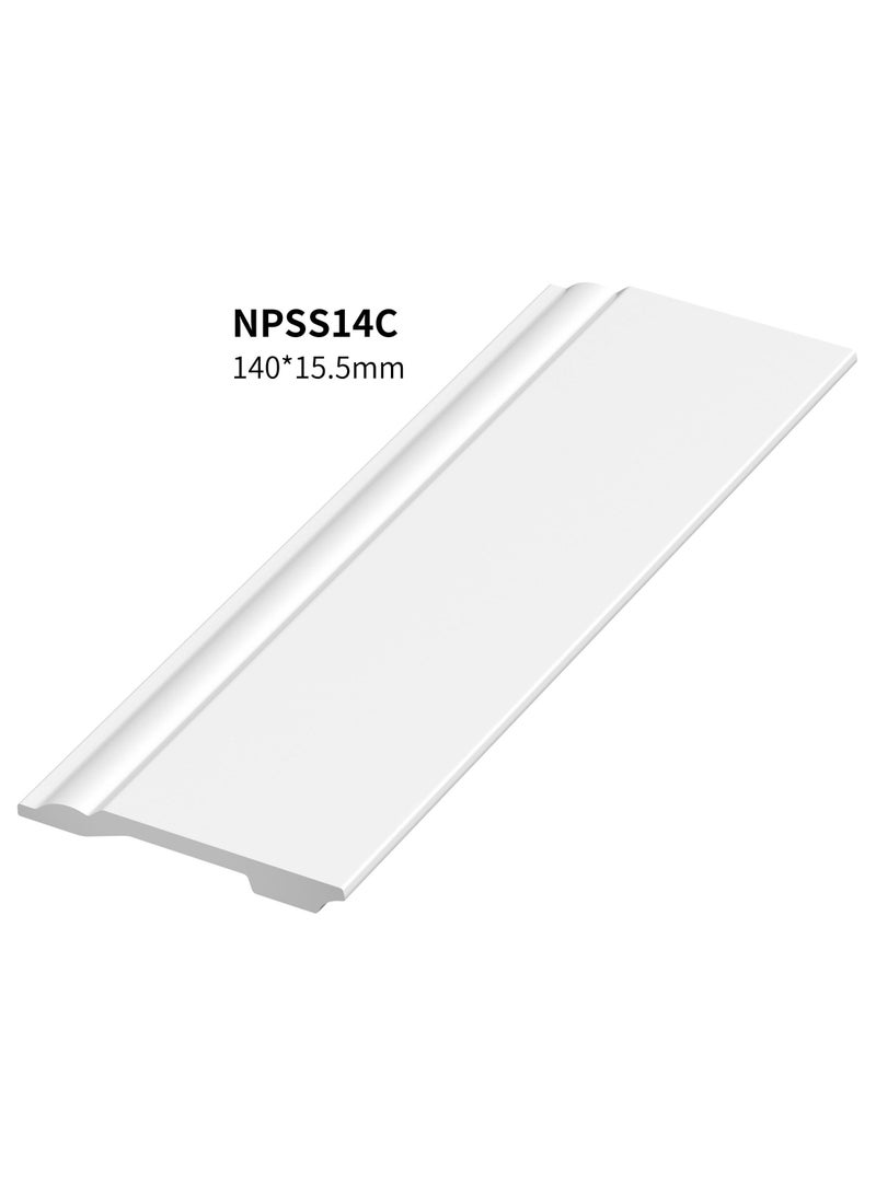 عالم نسيل نعلات من مادة البوليسترين PS Skirting Board - مقاس 14*1.5*240 سم - كرتون - Image 2
