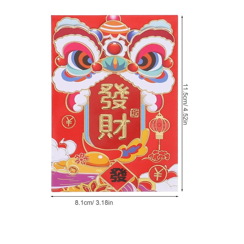 Chinese Red Envelopes 8 1x11 5cm For Lunar New Year Wedding And Lucky Money Gifts - Image 3
