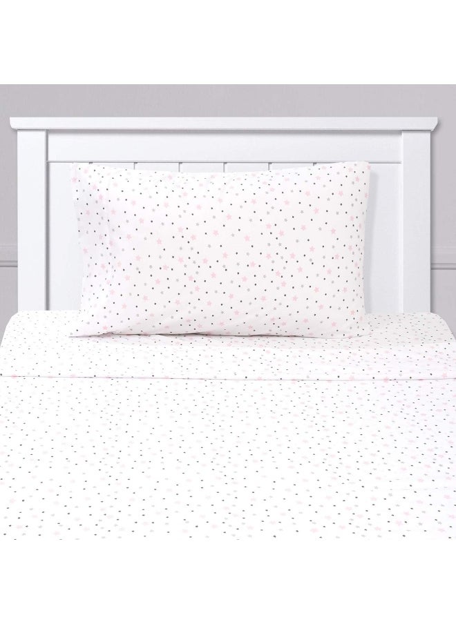 Sweet Home Collection 1500 Supreme Kids Bed Sheet Collection - Fun Colorful and Comfortable Boys and Girls Toddler Sheet Sets - Deep Pocket Wrinkle Free Soft and Cozy Bedding - Twin, Stars  - Image 5