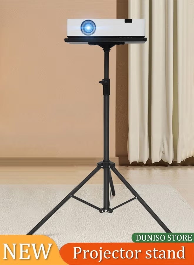 DUNISO Adjustable Projector Stand Tripod, Multifunctional DJ Stand with Adjustable Height (90-170 cm),Foldable Laptop Floor Stand for Home/Stage/Studio - Image 3