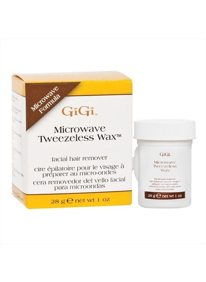 GiGi Microwave Tweezeless Wax - Non-Strip Facial Hair Remover, 1 oz  - Image 1