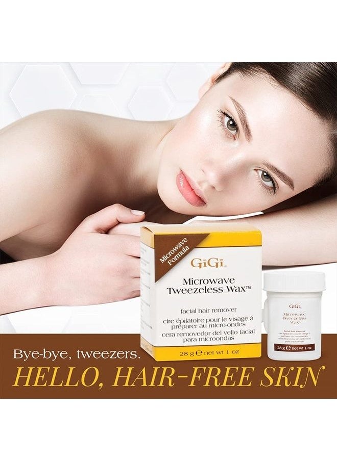 GiGi Microwave Tweezeless Wax - Non-Strip Facial Hair Remover, 1 oz  - Image 3