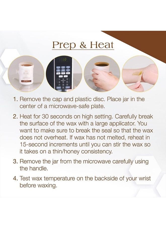 GiGi Microwave Tweezeless Wax - Non-Strip Facial Hair Remover, 1 oz  - Image 4
