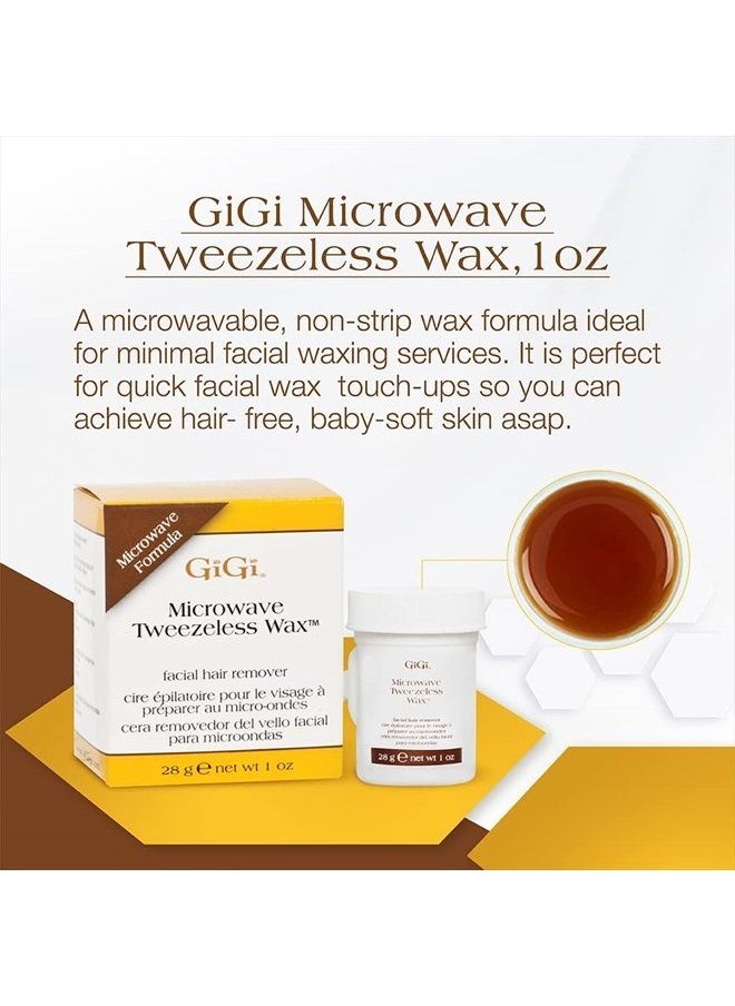 GiGi Microwave Tweezeless Wax - Non-Strip Facial Hair Remover, 1 oz  - Image 2