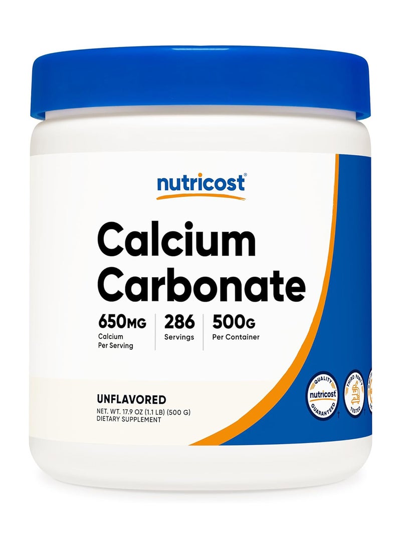 مسحوق كربونات الكالسيوم 500 جرام - Image 1