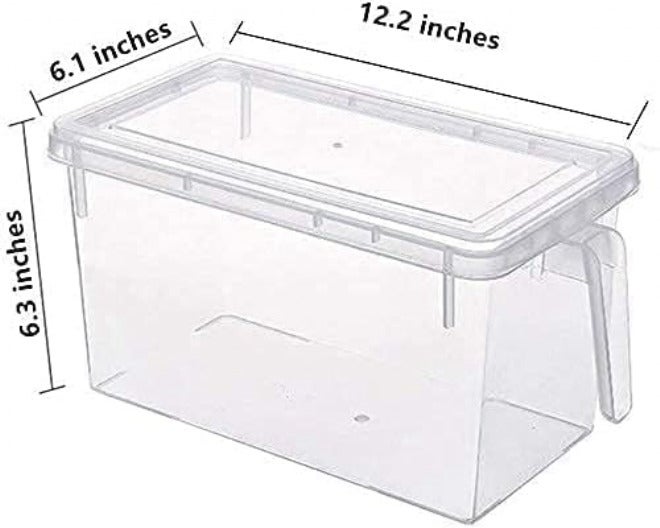 MineSign Plastic Food Storage Bins with Lids for Fridge 4 Pack Produce Saver Containers for Refrigerator Organization Stackable Freezer Organizer Fresh Keeper Container For Kitchen Purple - Image 5
