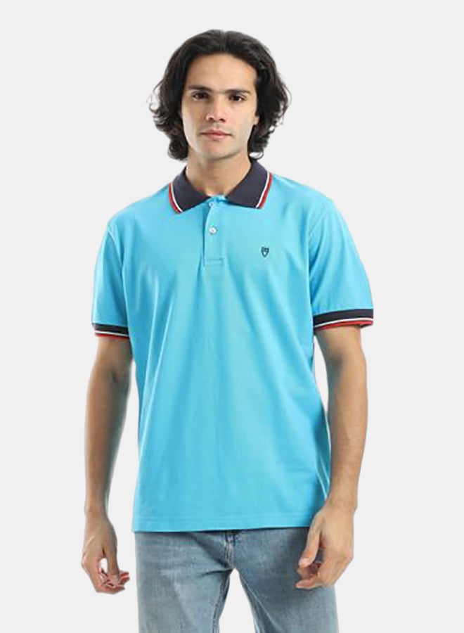 Unique Short Sleeves Pique Polo Tshirt - Image 1
