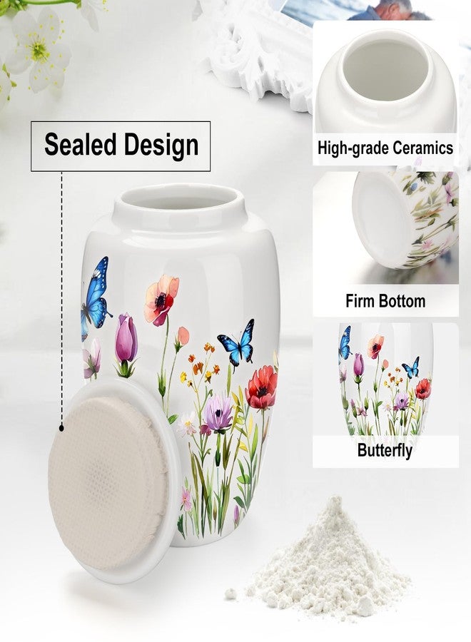 XIUDA Small Cremation Urn for Human Ashes Ceramic Decorative Keepsake Memorial Urn for Burial Handcrafted Medium Funeral Urn for Adult Male Female - Image 3