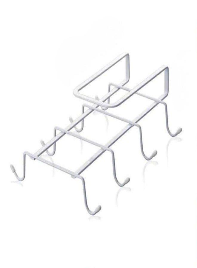 Prostuff.in خطافات Prostuff.in® مزدوجة الصفوف لتخزين أدوات المطبخ المنزلية، ومنظم الخزائن لأكواب القهوة والشاي والمناشف وغيرها | خطافات معدنية متعددة الاستخدامات للمنزل - قطعة واحدة (متعددة الألوان) - Image 1