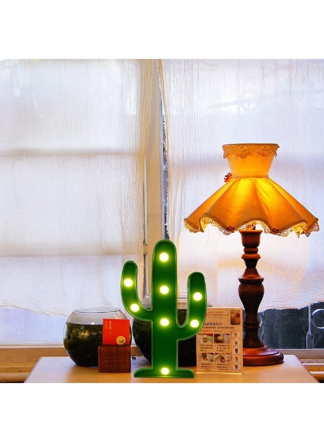 YiaMia LED Night Light LED Cactus Light Table Lamp Light for Kids Room Bedroom Gift Party Home Decorations Green - Image 5