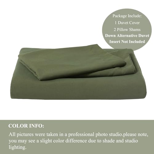 VC Life VClife Modern Camel Duvet Cover Queen Comforter Cover Sets Soft Breathable Washed Microfiber Bedding Duvet Cover Sets 3 Pieces Simple Solid Bedding Duvet Cover with Zipper Closure 90" x 90" - Image 2
