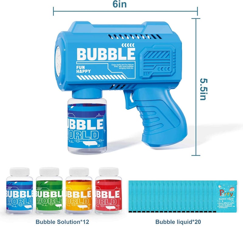SmartYeen 8-Pack Bubble Machine Gun,Bubble Blower Maker for Kids Party Favor Wedding Birthday Gifts - Image 2