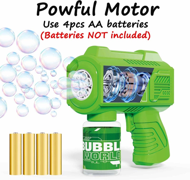 SmartYeen 8-Pack Bubble Machine Gun,Bubble Blower Maker for Kids Party Favor Wedding Birthday Gifts - Image 3