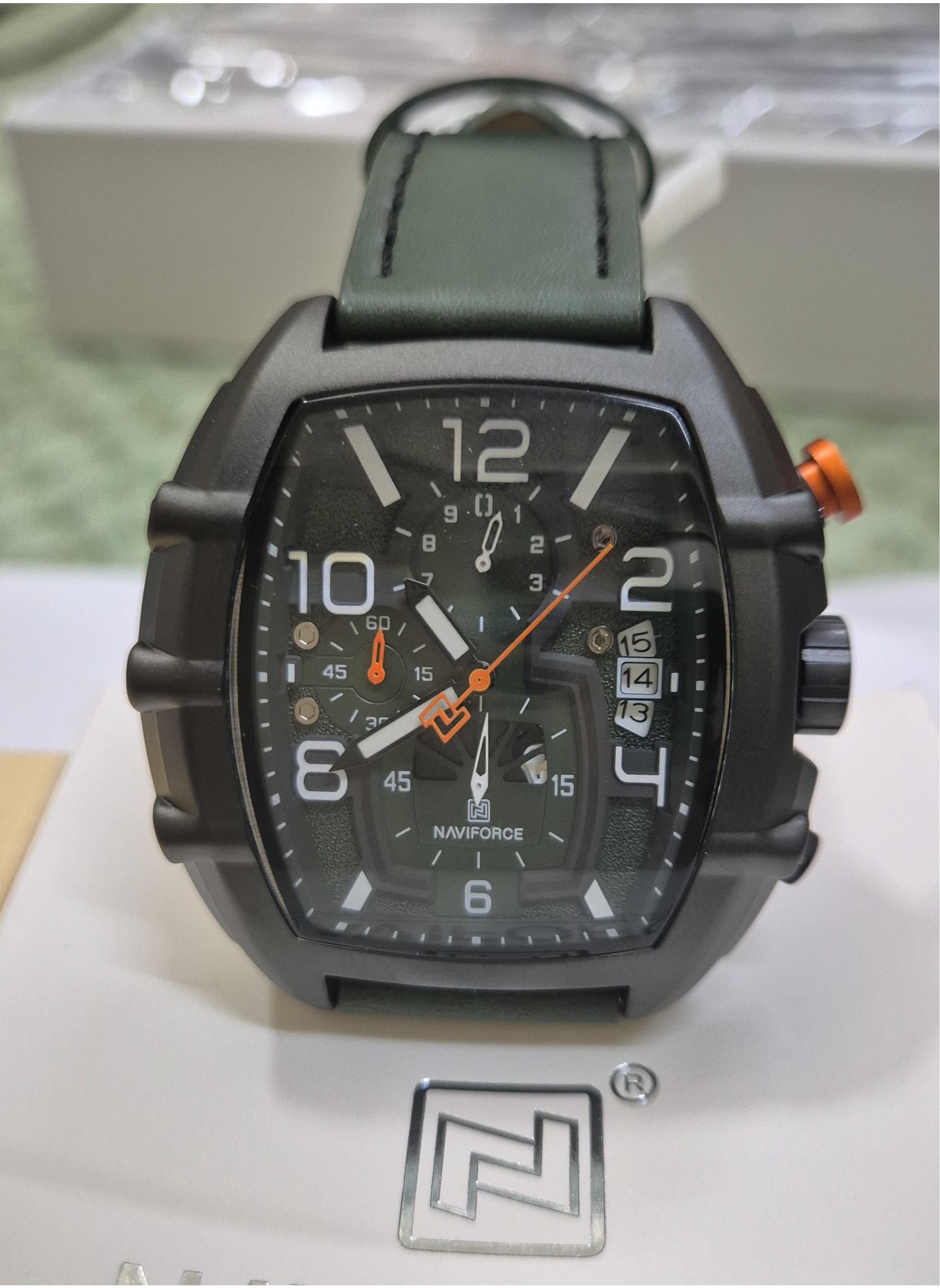 NAVIFORCE New NAVIFORCE Men s Wristwatch NF8061 Sport Watch Waterproof with Leather Strap Best Price UAE Dubai Abu Dhabi