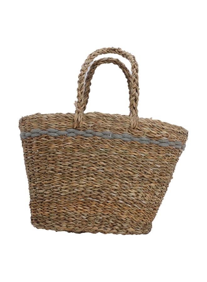 Alsaif Wicker Thermos Bag 44 X 28 Cm Grey Brown - Image 2