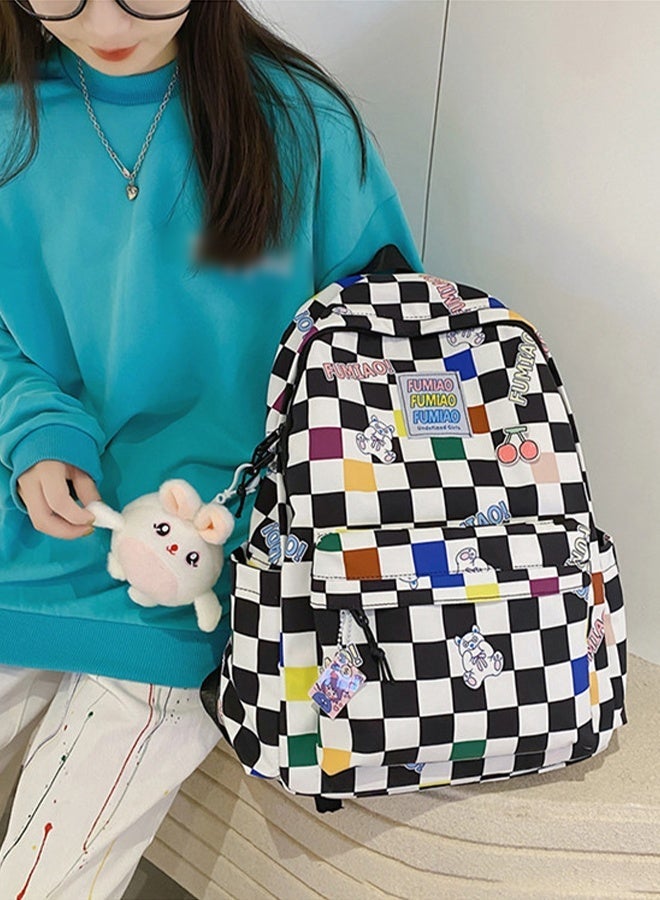 DUNISO School Backpack with Pencil Case Waterproof Book Bag with Compartments for Teen Girl Kid Students Elementary School Kids' School Bag Large Capacity - Image 4