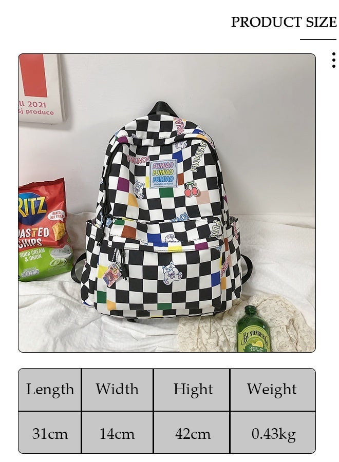 DUNISO School Backpack with Pencil Case Waterproof Book Bag with Compartments for Teen Girl Kid Students Elementary School Kids' School Bag Large Capacity - Image 2