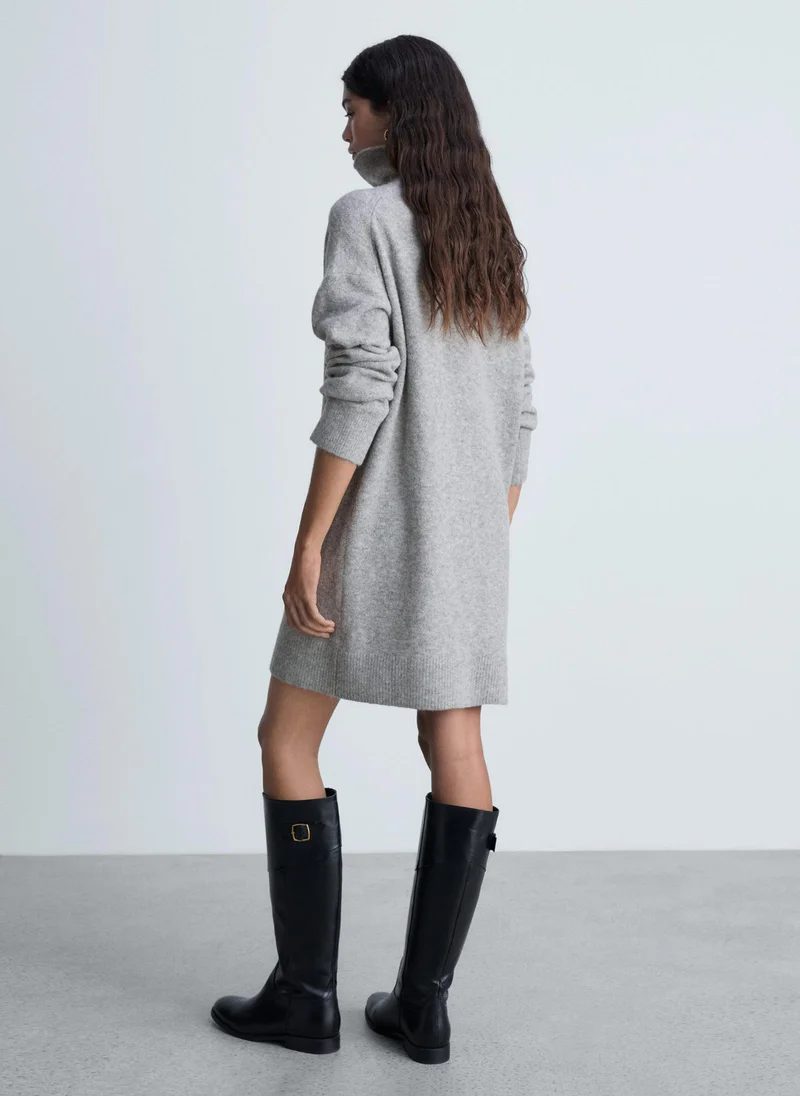 MANGO Casual Short Turtleneck Dress