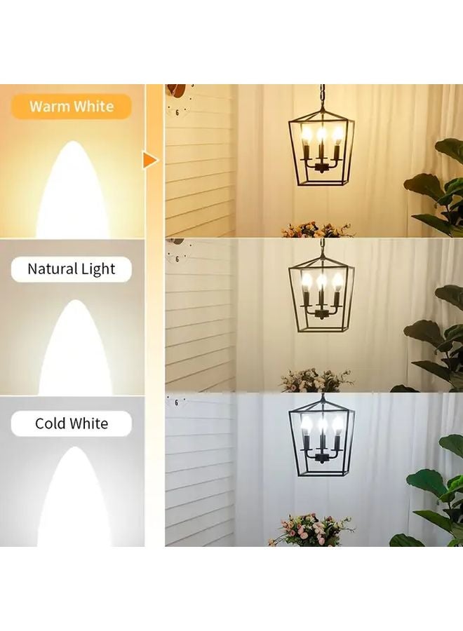 9W E12 LED Candle Bulb Natural Light AC85 265V Durable Plastic For Home Decor - Image 3