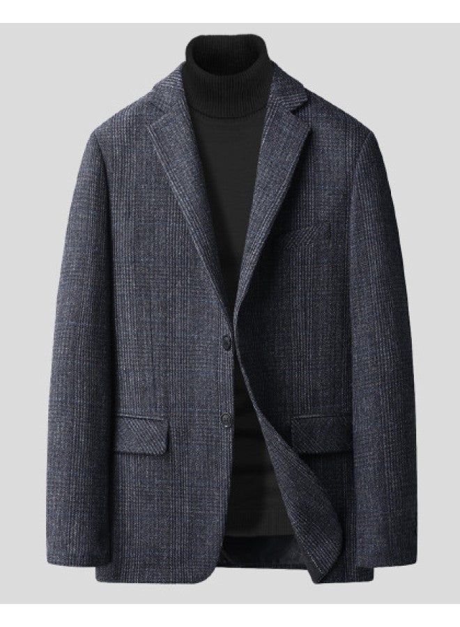 Tucano structured Wool Blend Suit Jacket - Versatile For Work, Business & Casual Wear, Long Sleeve Warm Blazer - Image 1
