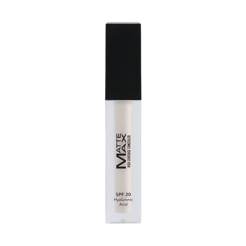 Armaf Beaute Matte Max High Coverage Concealer Hyaluronic Acid SPF 20 4ml, Porcelain Colour, Face Makeup, Long Lasting, Smooth Matte Finish, Hydrating Formula, For All Skin Types