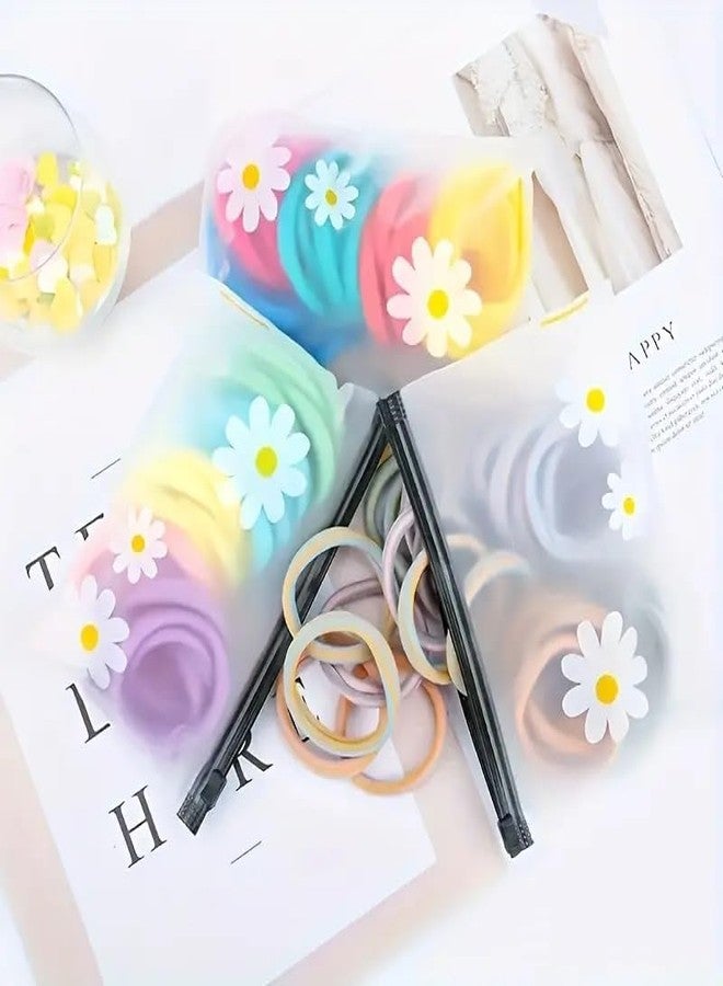 NIRVIK Zipper Pouches - Durable PVC Lightweight Makeup & Travel Organizer Bags with Push-Lock Closure - Multipurpose Storage for Hair Accessories, Jewelry, Toiletries Waterproof (Pack of 5) - Image 5