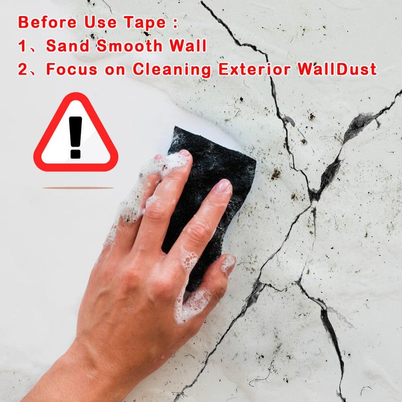 LYLTECH Drywall Joint Tape-13 MESH,100% Fiberglass 1.88-Inch X 180Feet,Heavy-Duty Self-Adhesive Wall Crack and Seam Patch - Image 5