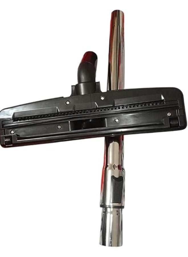 Imported vacuum cleaner set consisting of two pieces: a stainless steel hose and a vacuum brush. Compatible with some Panasonic, Hitachi, and National vacuum cleaners. - Image 2