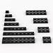 YUJHITP 300PCS Black Bulk Plates Compatible with LEGO Small Base Plate Accessories Architecture Building Blocks Age 6 - Image 2