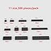 YUJHITP 300PCS Black Bulk Plates Compatible with LEGO Small Base Plate Accessories Architecture Building Blocks Age 6 - Image 4